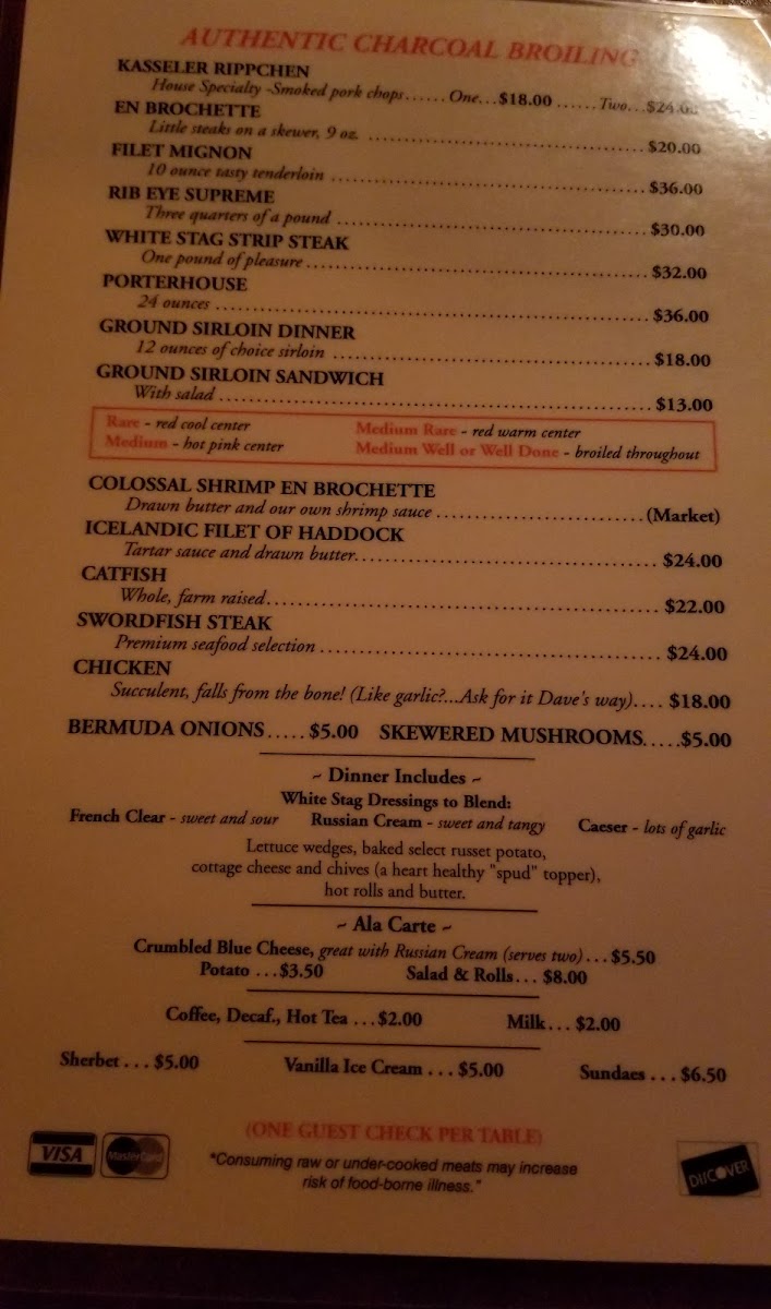 White Stag Inn Photo Menu 8