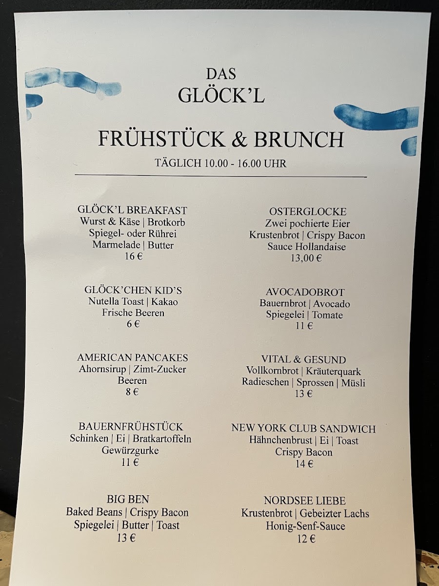 Das Glöck'l Photo Menu 2