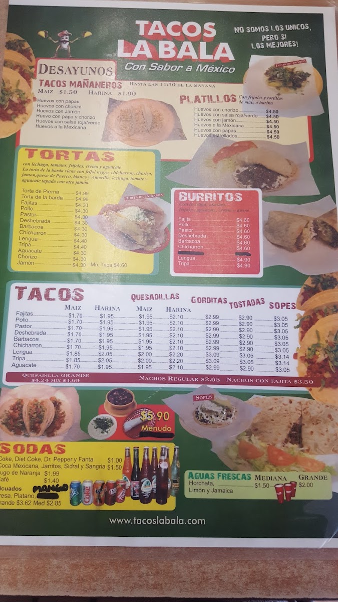 Tacos La Bala Photo Menu 4