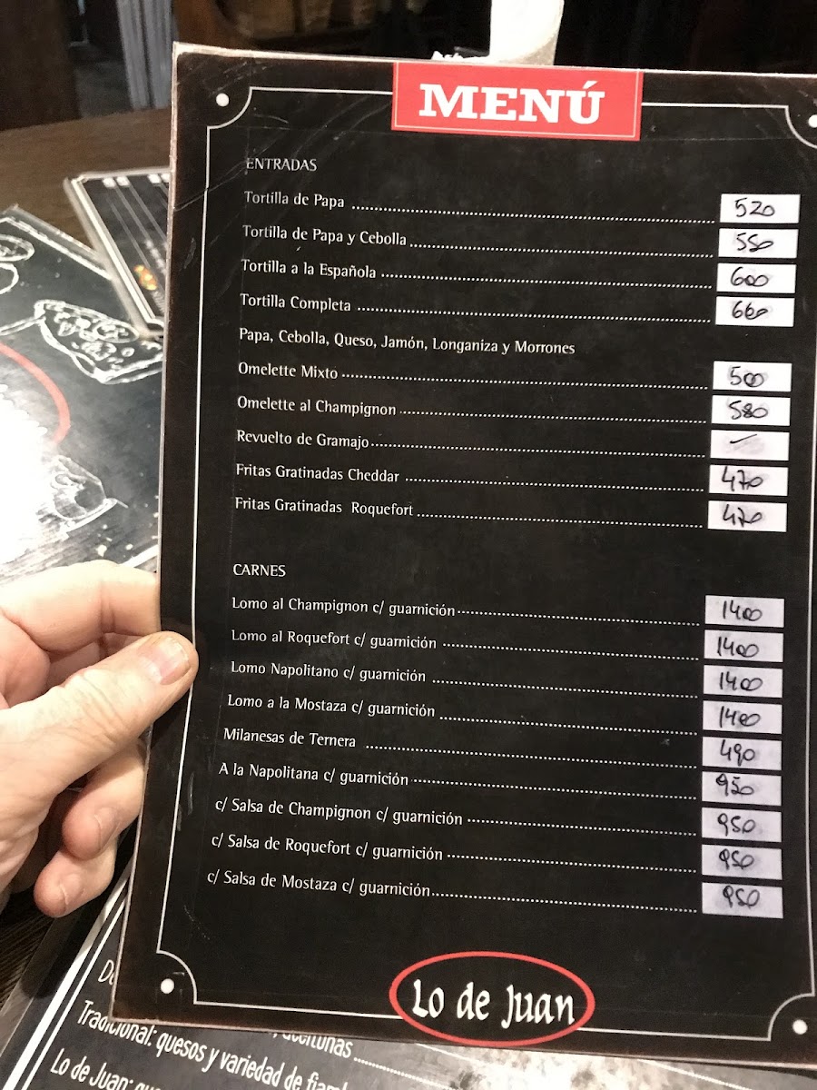 Lo De Juan Photo Menu 3