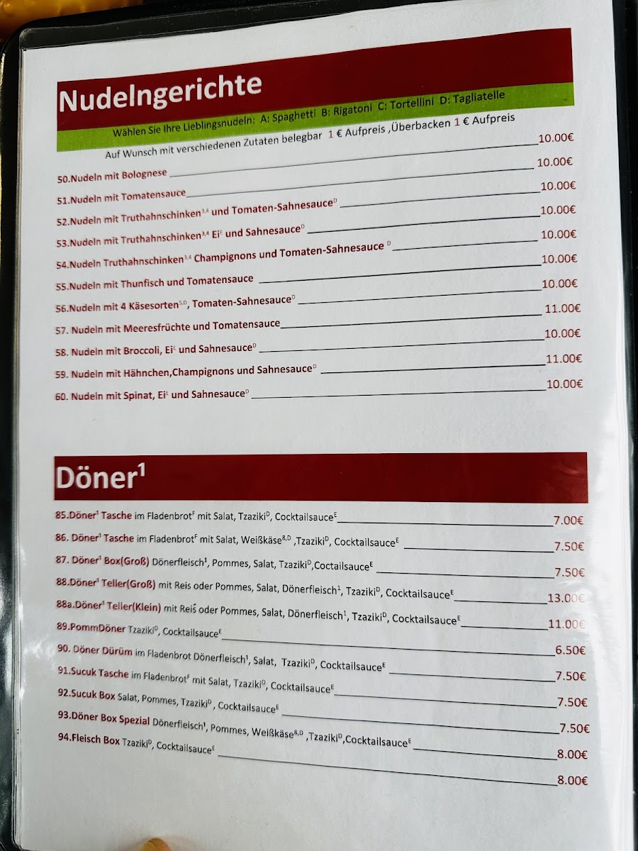 Pizzeria Turin Soest Photo Menu 5