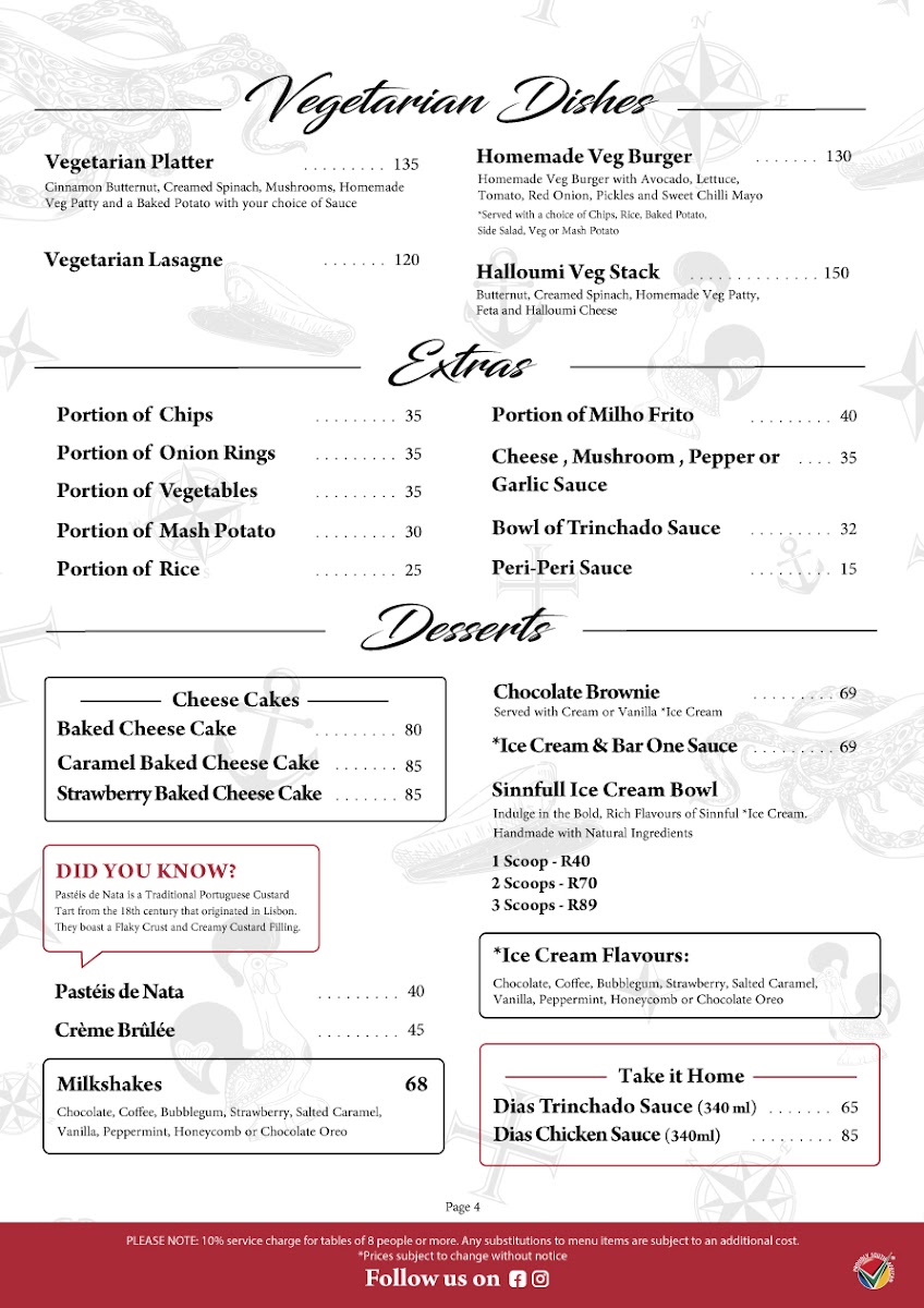 Dias Tavern Willowbridge Portuguese Restaurant Photo Menu 2