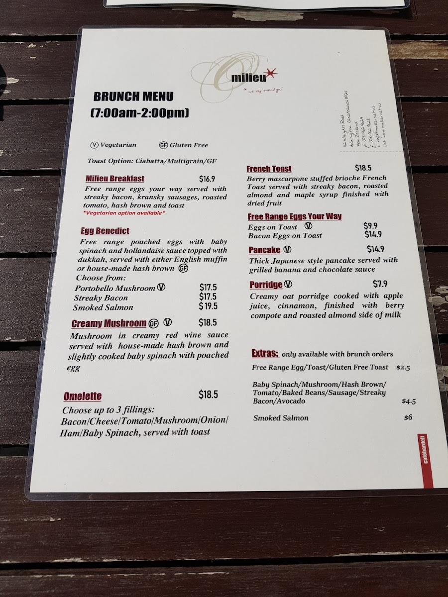 Milieu Cafe Photo Menu 4
