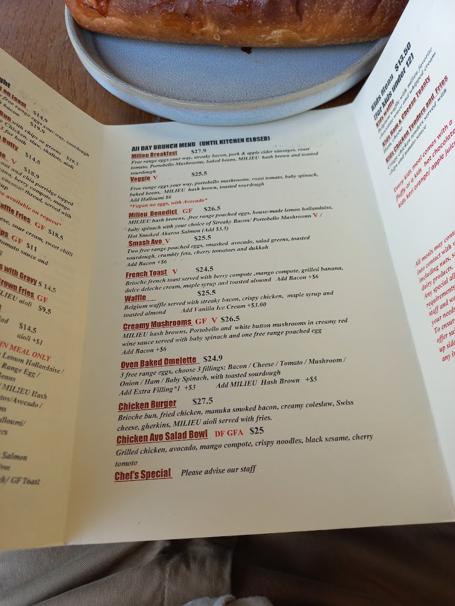 Milieu Cafe Photo Menu 5