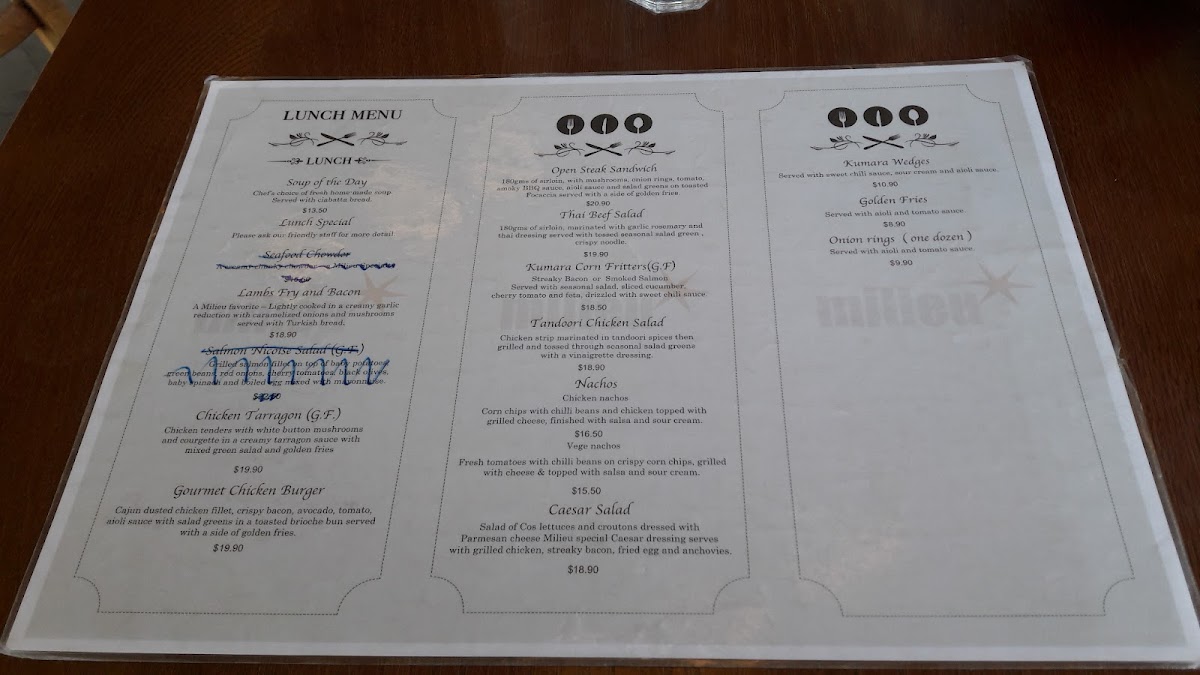 Milieu Cafe Photo Menu 7