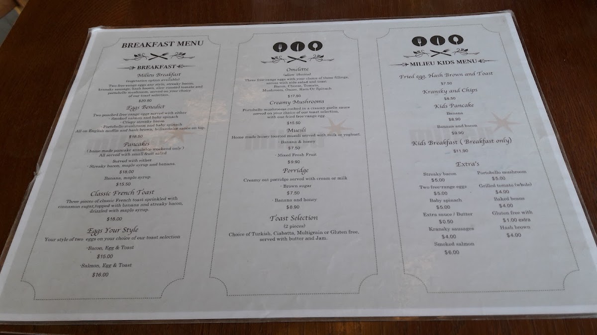 Milieu Cafe Photo Menu 8