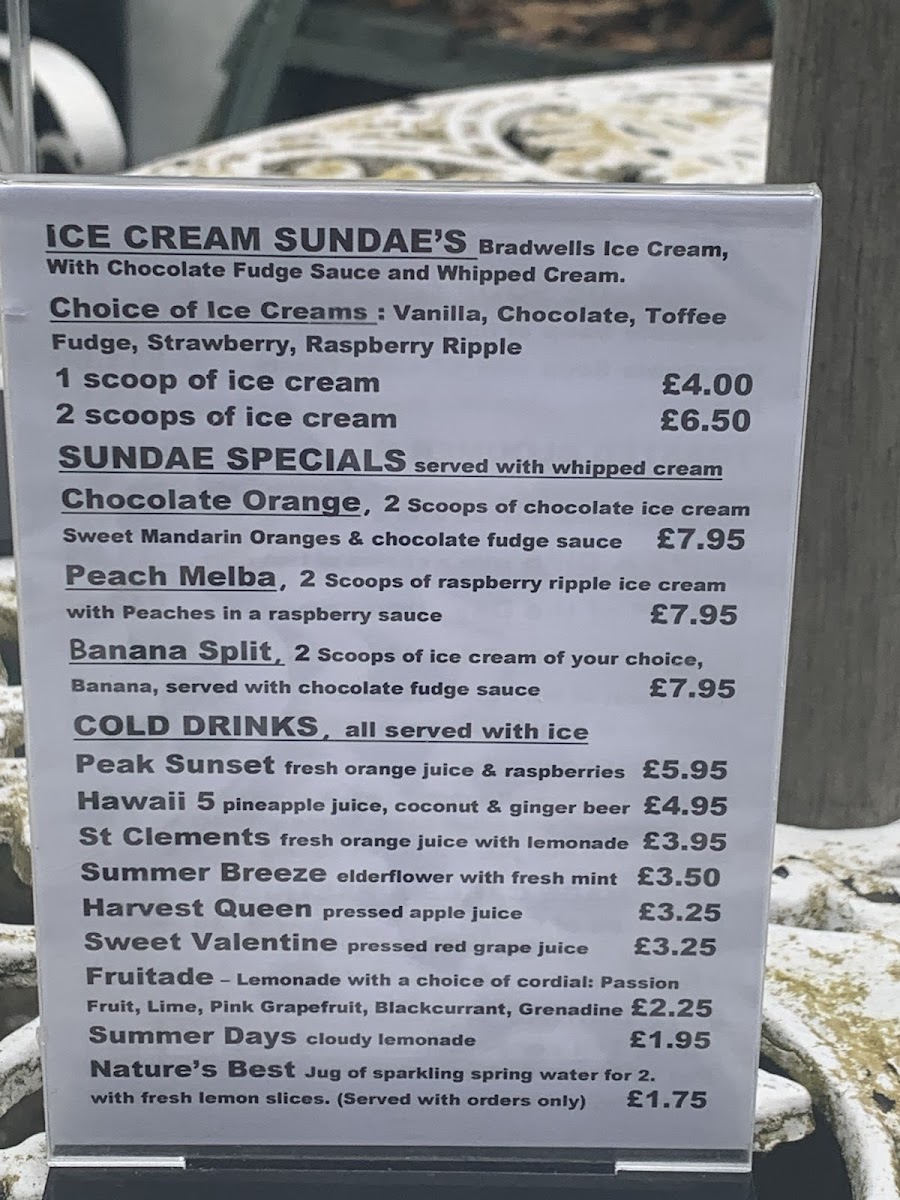 Ivy Cottage Vintage Tea Room Photo Menu 3