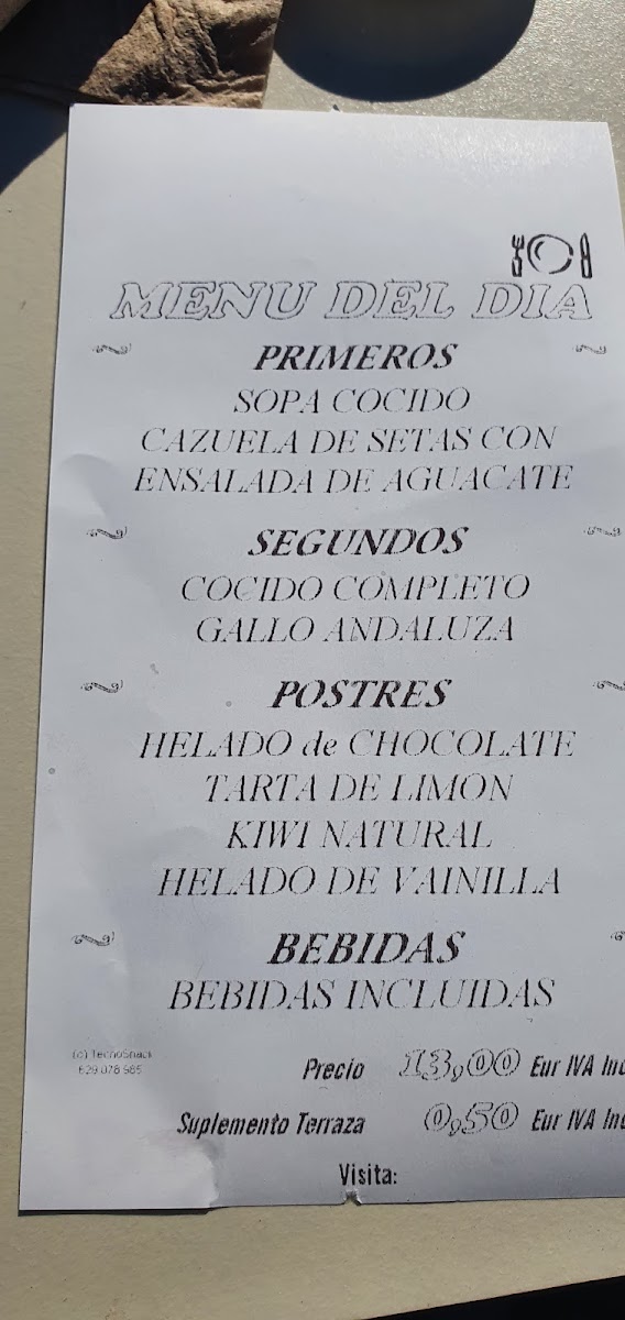 Restaurante El Lago Photo Menu 10