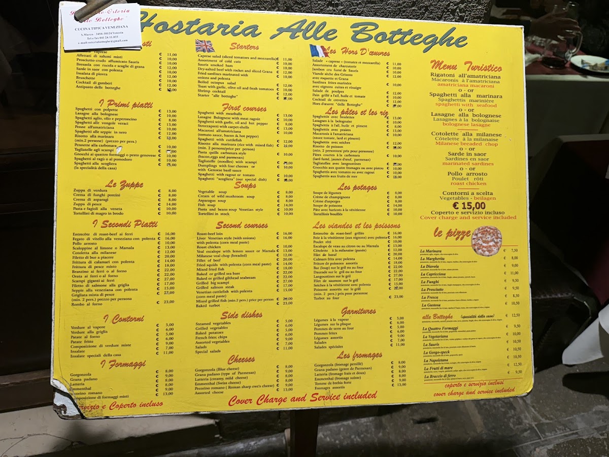 Ristorante Osteria alle Bottega Photo Menu 4