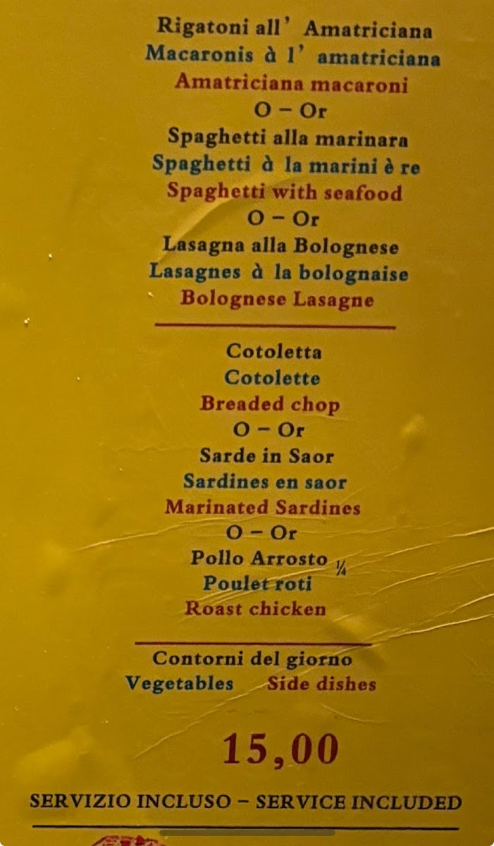 Ristorante Osteria alle Bottega Photo Menu 5