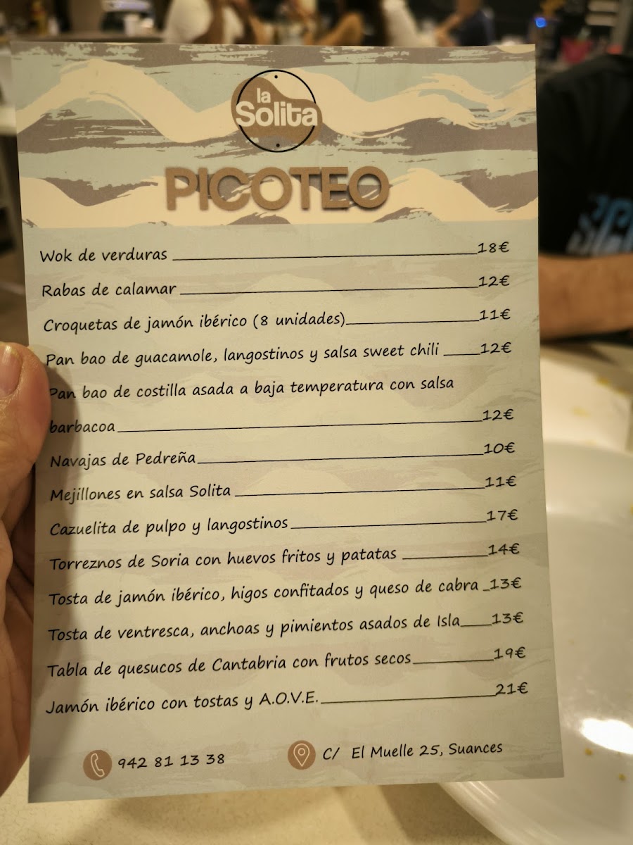 Restaurante La Solita Suances Photo Menu 5