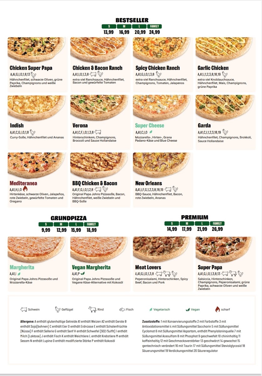 Papa John's Pizza Kaiserslautern Photo Menu 1