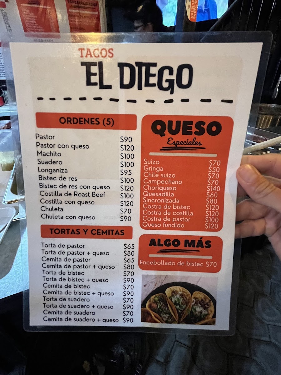 Tacos El Diego Photo Menu 1