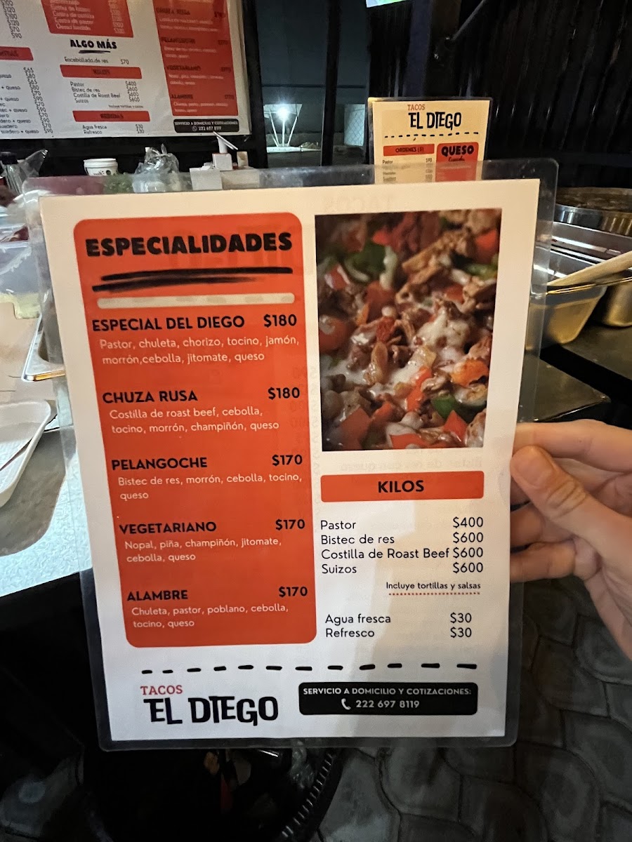 Tacos El Diego Photo Menu 2