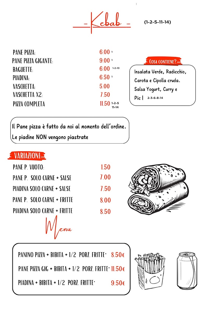 New SorrentHouse Pizzeria Paninoteca Kebab Photo Menu 8