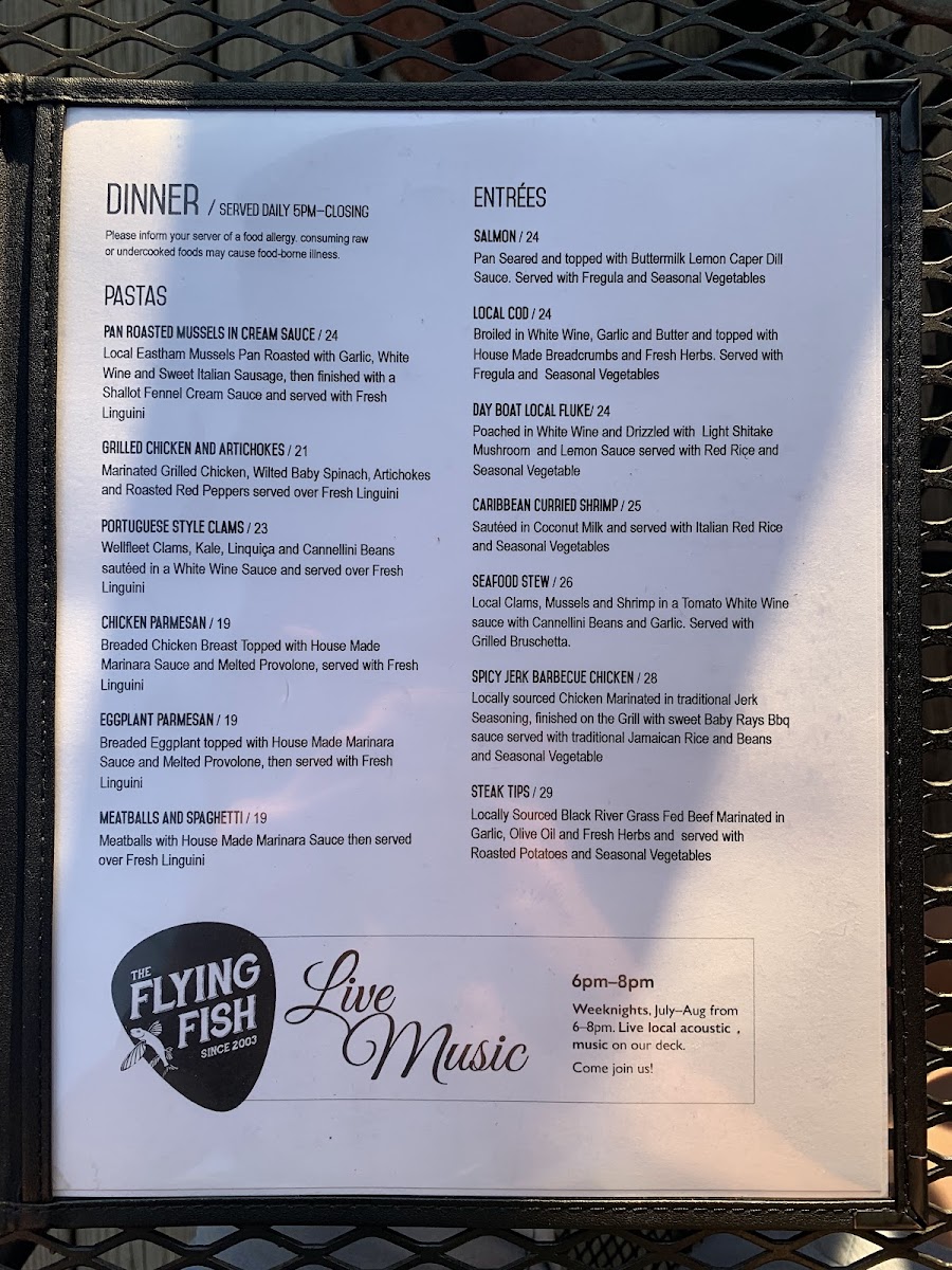 The Flying Fish Photo Menu 4