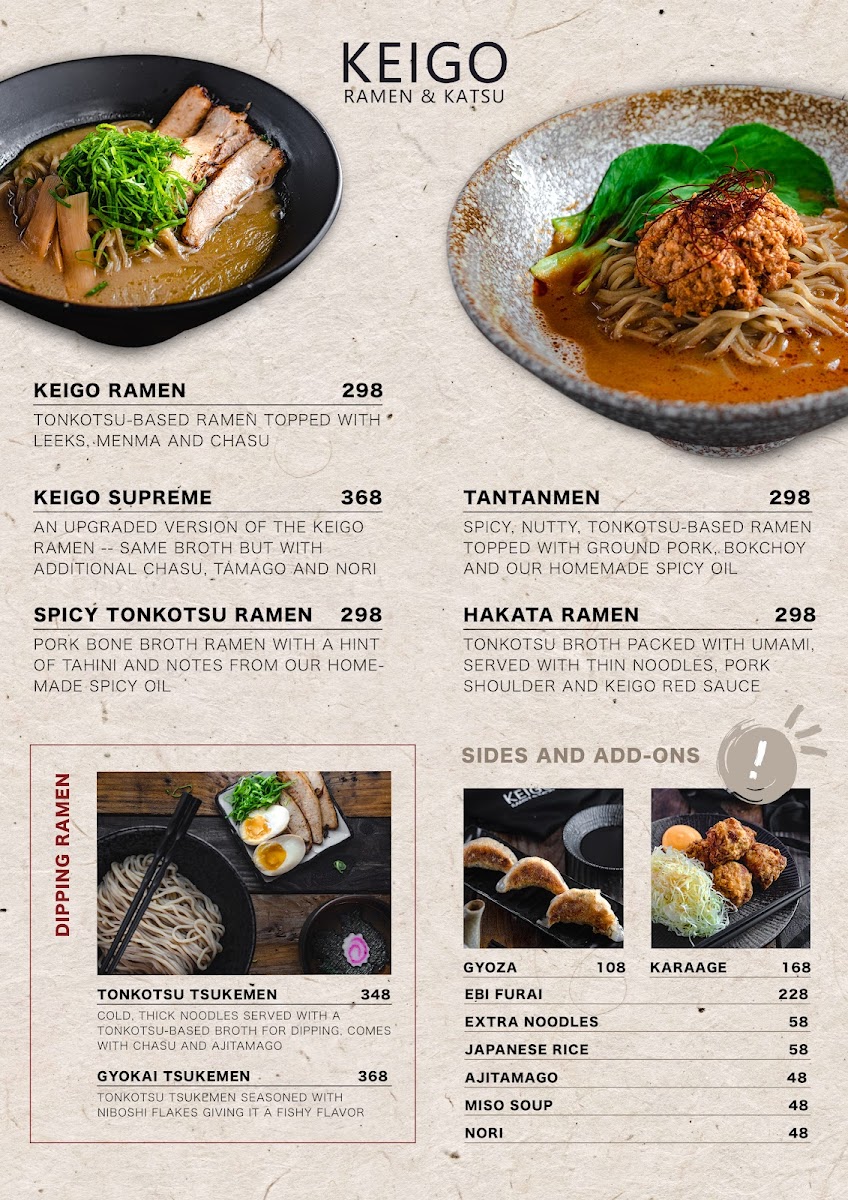 Keigo Ramen & Katsu Photo Menu 3