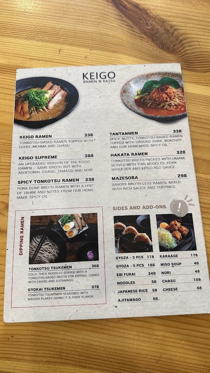 Keigo Ramen & Katsu Photo Menu 8