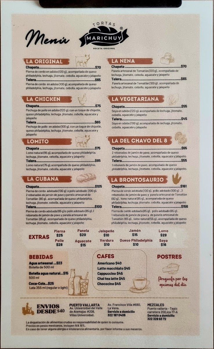 Tortas Marichuy Photo Menu 2