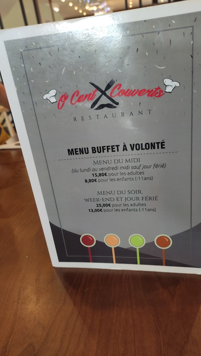 Ô Cent Couverts - Toulouse Photo Menu 9