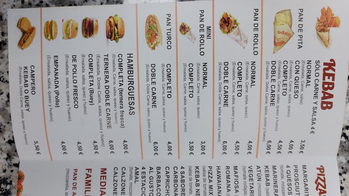PIZZERÍA & KEBAB NEVADA Photo Menu 5