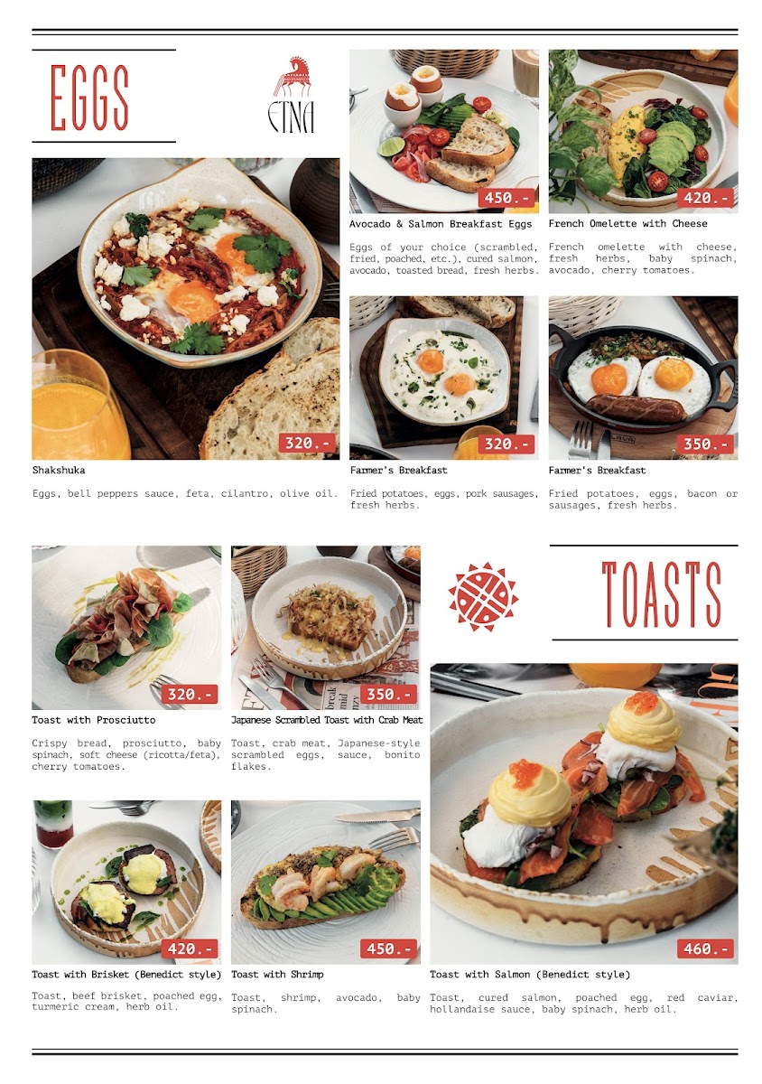 ETNA Restaurant Photo Menu 3