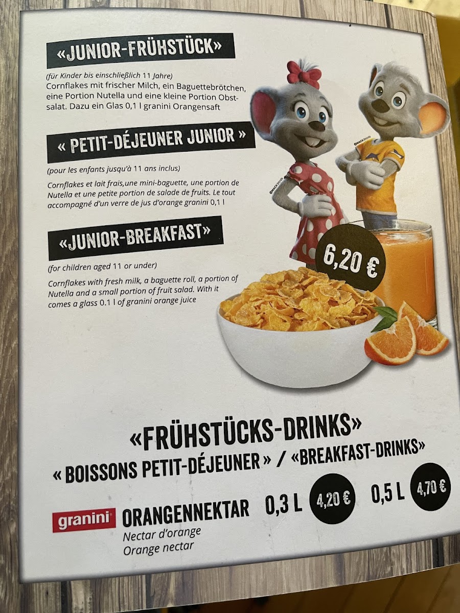 Europa-Park Rock Café Photo Menu 3