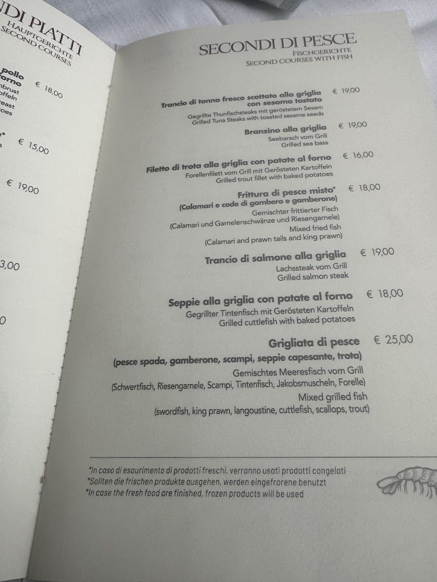 Ristorante Pizzeria Tropical Photo Menu 1