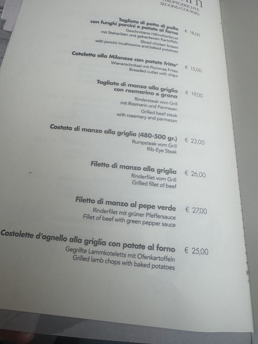 Ristorante Pizzeria Tropical Photo Menu 3