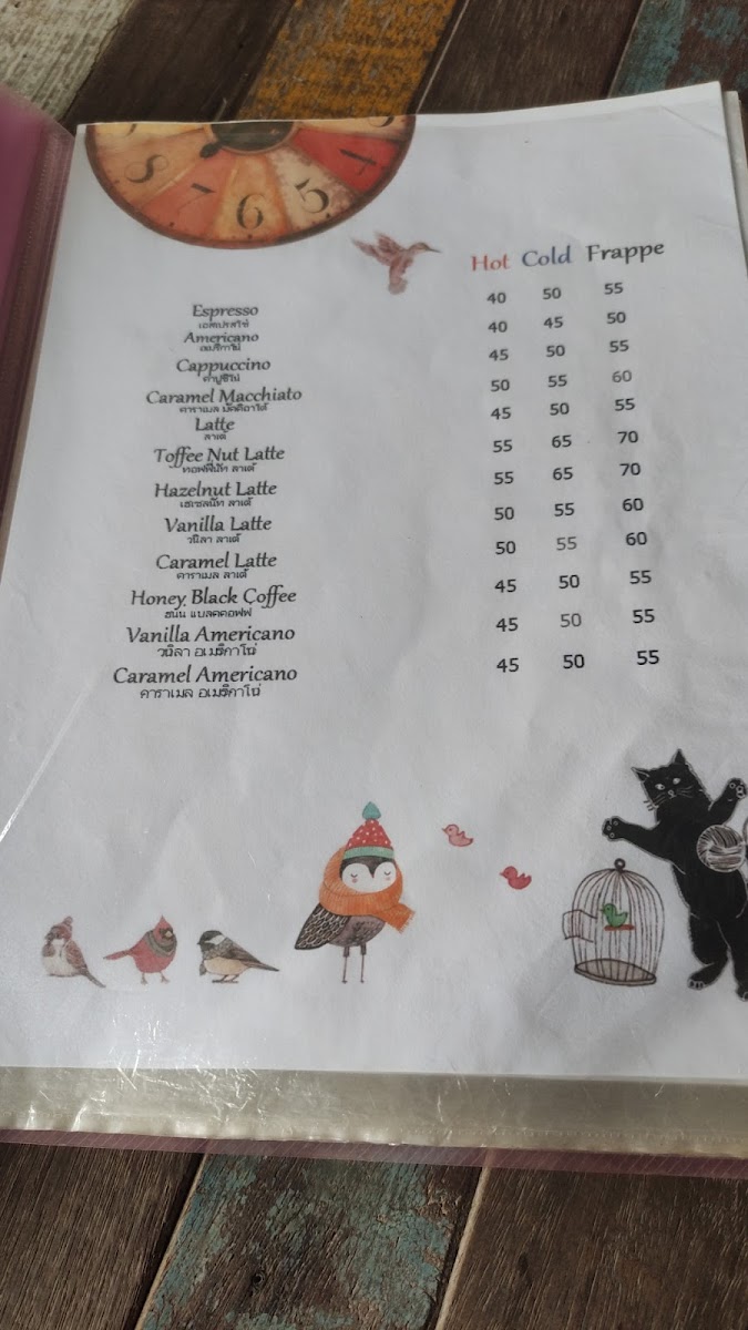 The Sweet Garden Photo Menu 1
