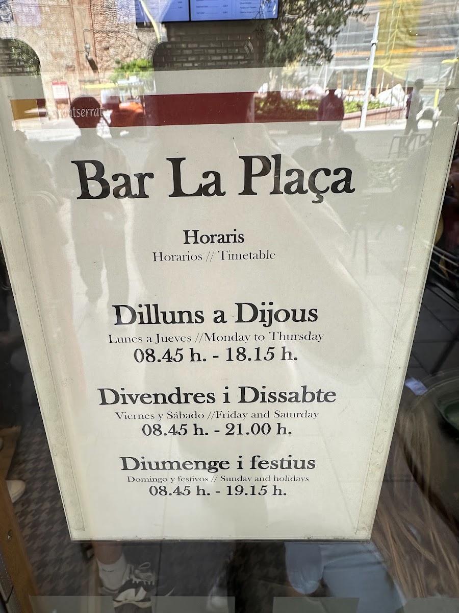 Bar de la Plaça Photo Menu 6