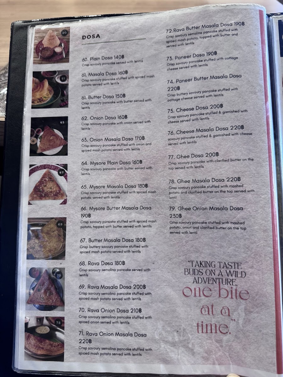 Guru Kripa-Pure Vegetarian Indian Restaurant Photo Menu 1