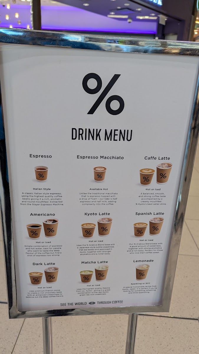 % Arabica Toronto Eaton Centre Photo Menu 7