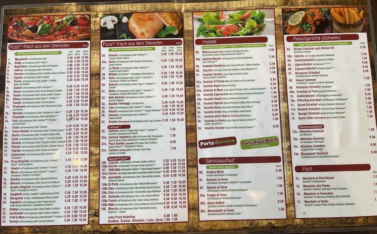 Bobby's Pizzeria Photo Menu 2