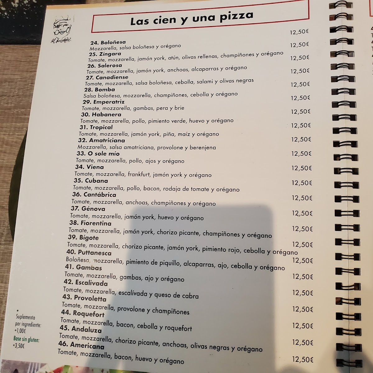 Pizzeria Restaurant Al-Lamborghini Cambrils Photo Menu 1