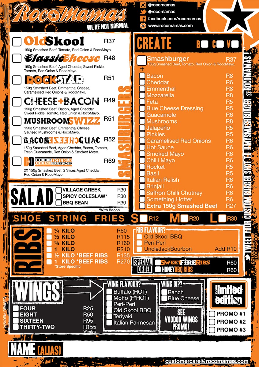 RocoMamas Bel Air Photo Menu 3