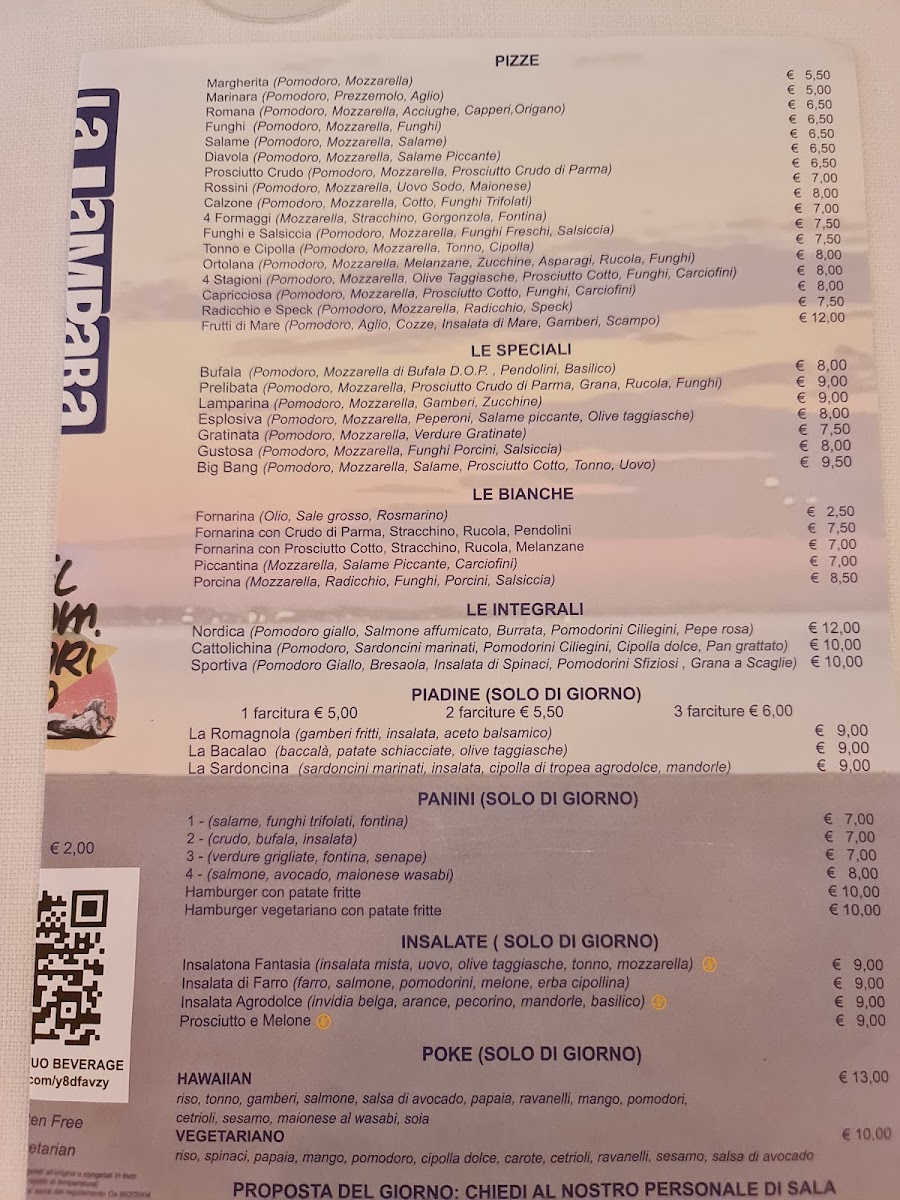 Ristorante Pizzeria La Lampara Photo Menu 10