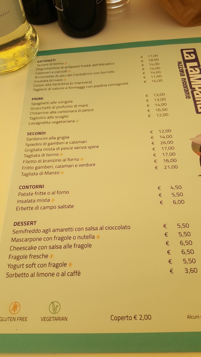 Ristorante Pizzeria La Lampara Photo Menu 6