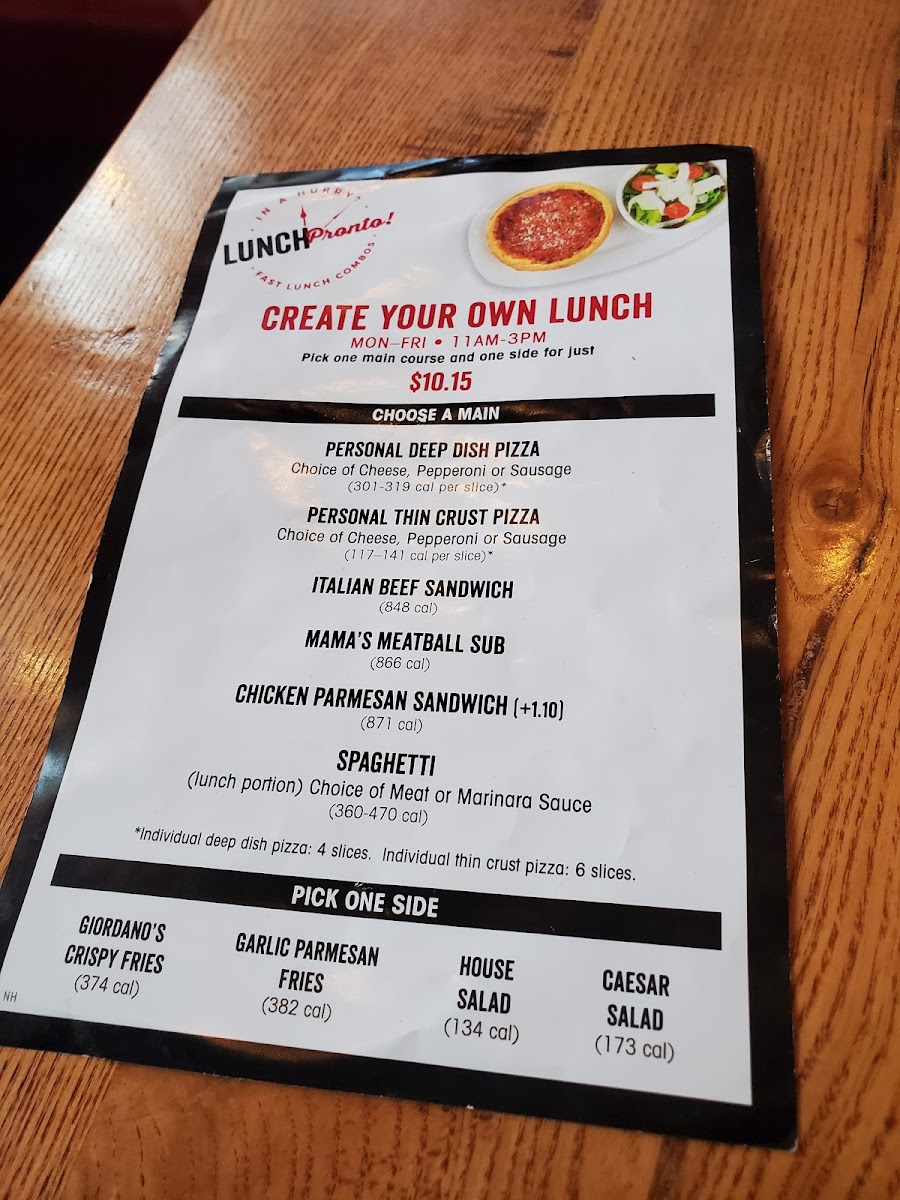 Giordano's Photo Menu 10