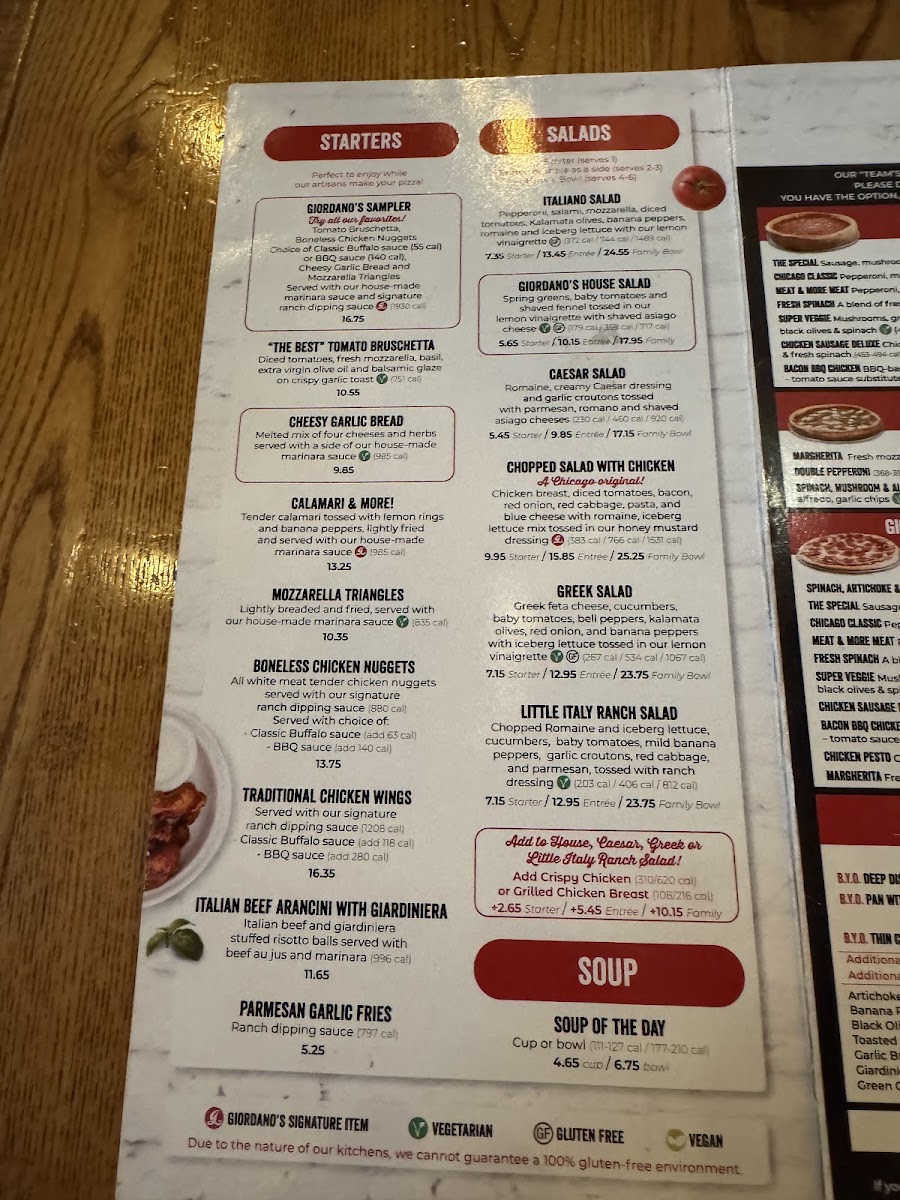 Giordano's Photo Menu 3