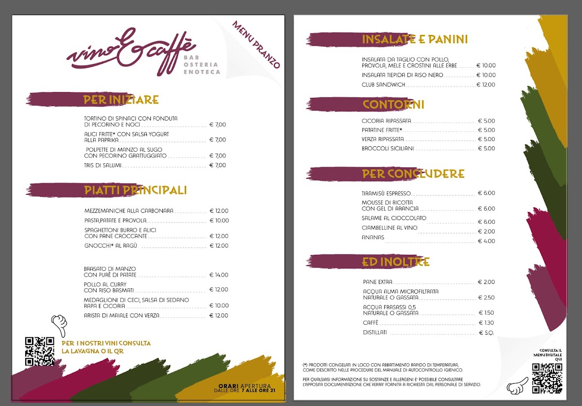 Vino&Caffe Photo Menu 1