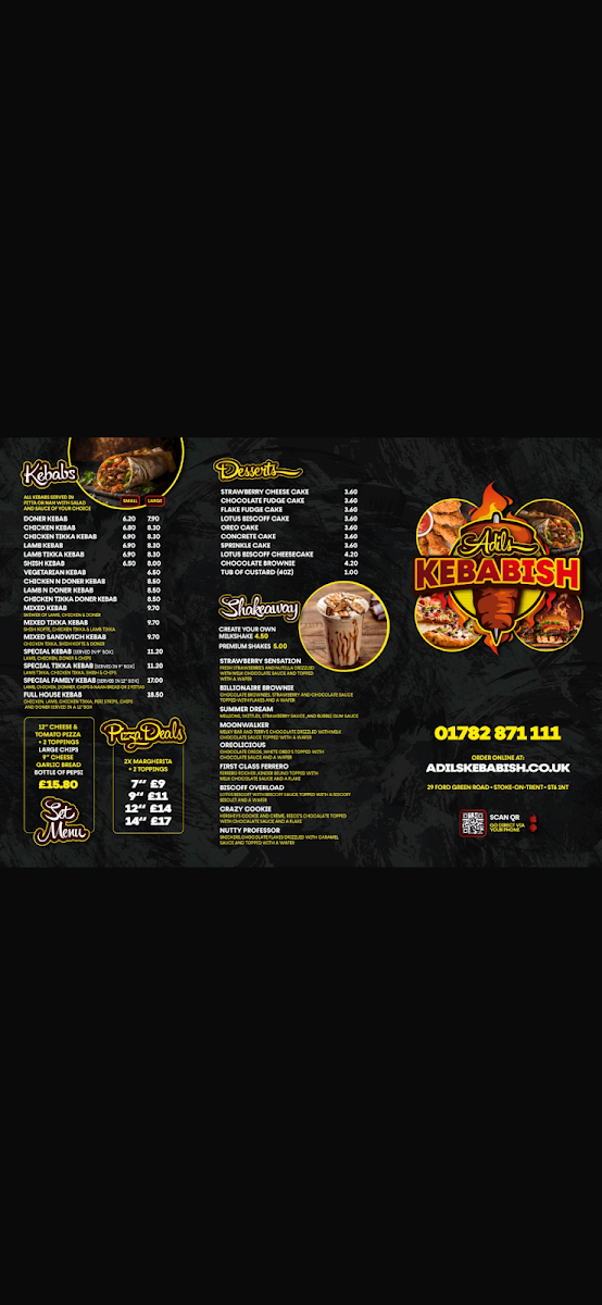 Adils Kebabish Photo Menu 2
