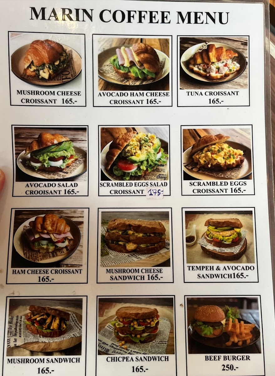 Marin Coffee KohChang - Klong Prao มารินค๊อฟฟี่เกาะช้าง สาขา คลองพร้าว Photo Menu 1