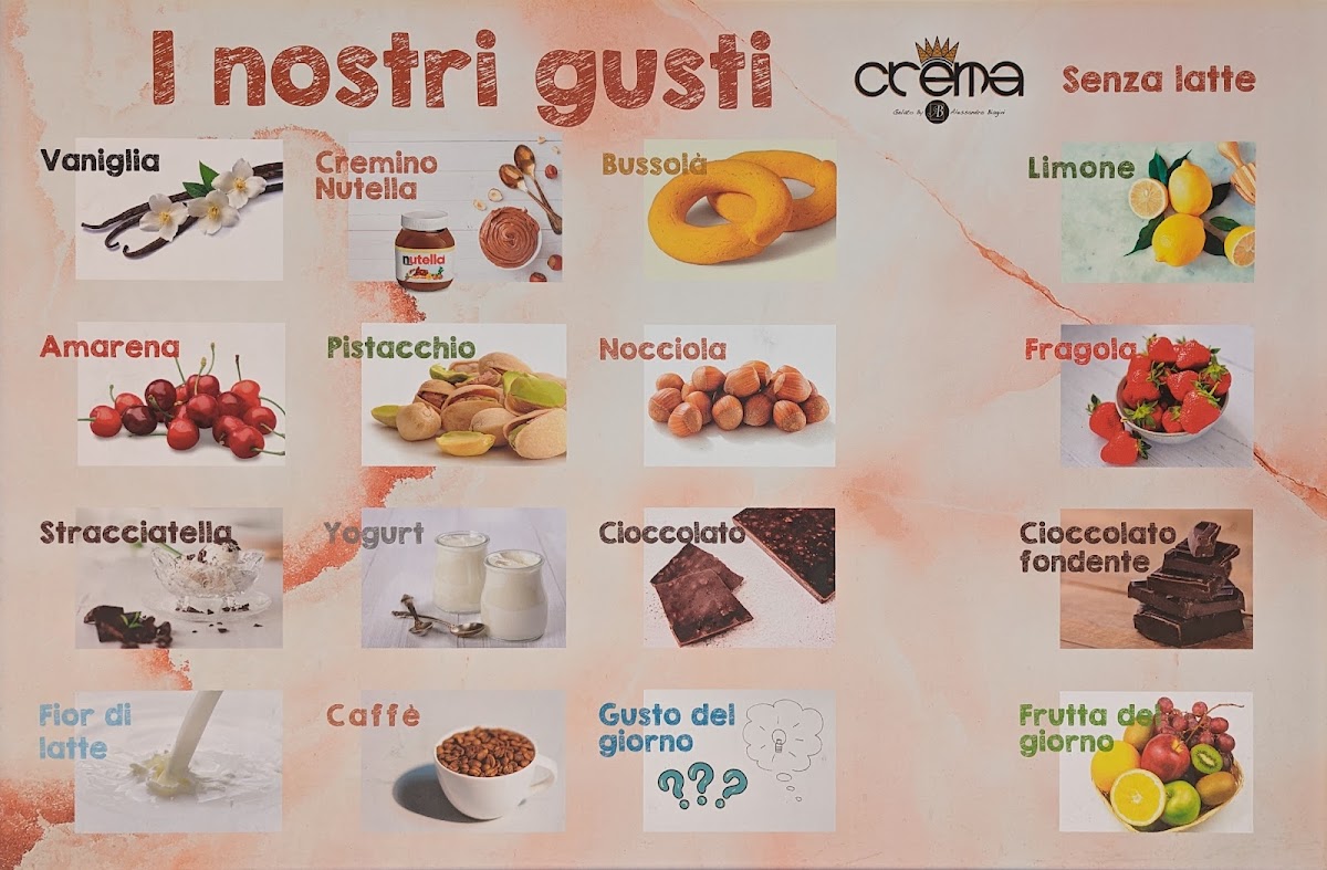 Gelateria Crema Photo Menu 2