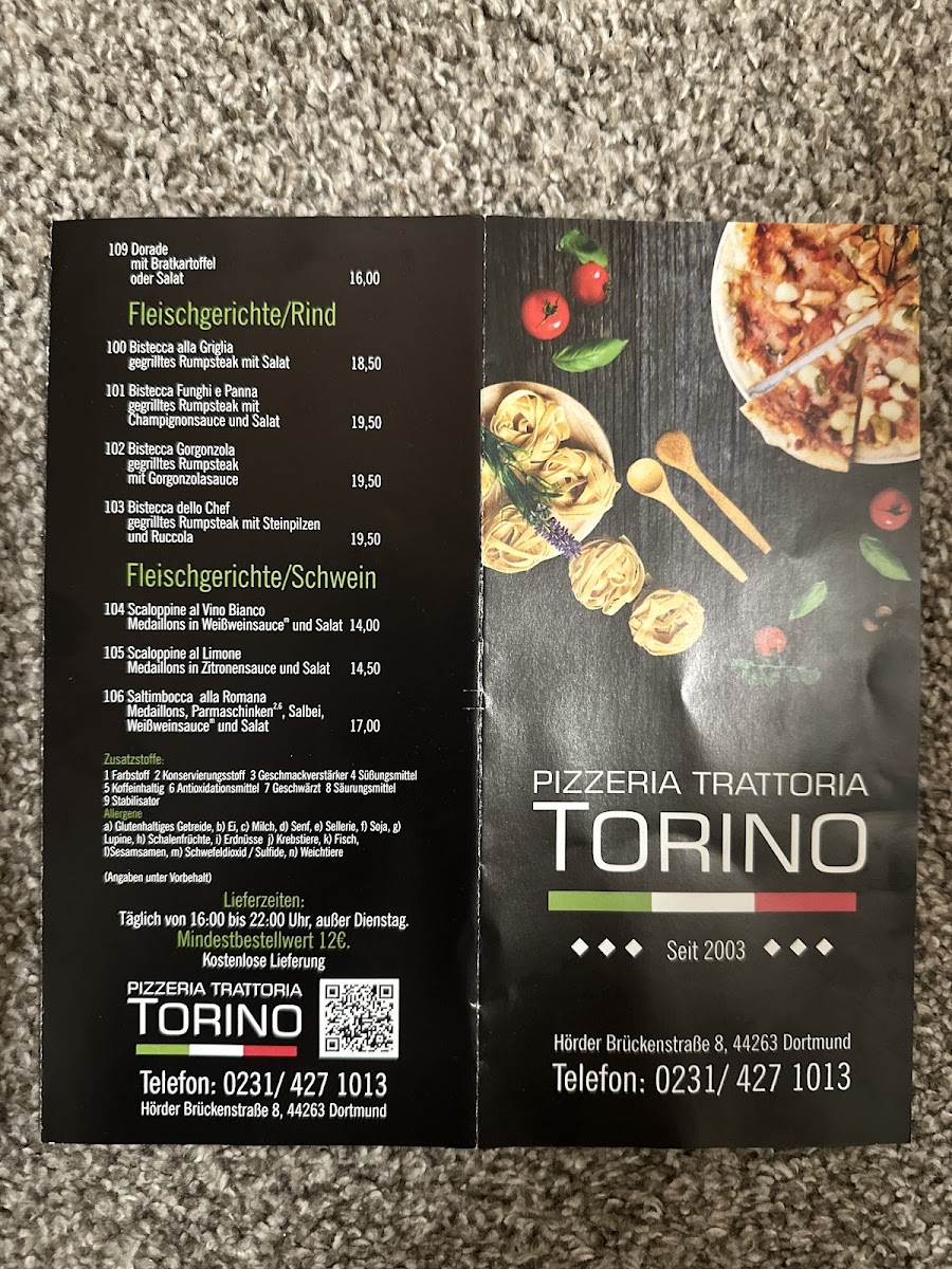 Pizzeria Torino Photo Menu 2