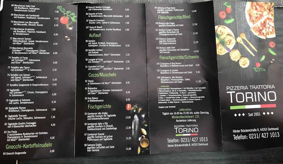 Pizzeria Torino Photo Menu 6