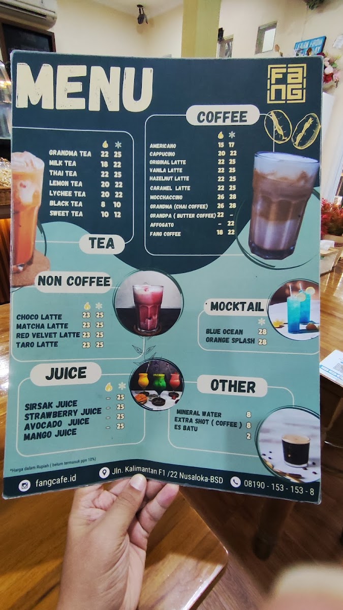 Fang Cafe (Coffee & Eatery) Photo Menu 4