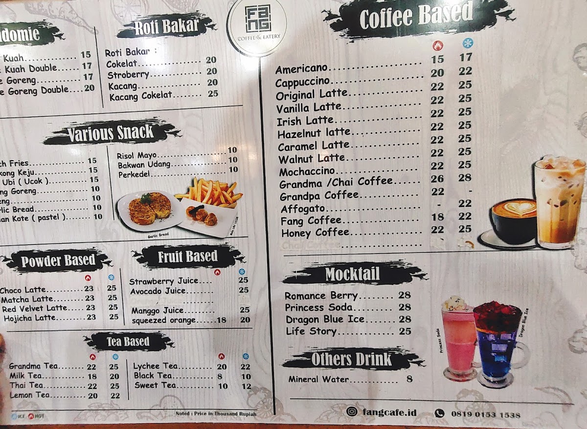 Fang Cafe (Coffee & Eatery) Photo Menu 7