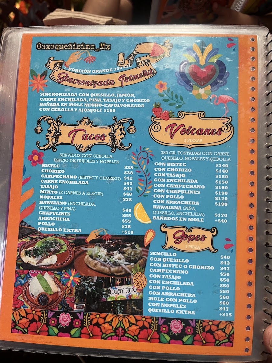 Oaxaqueñisimo Photo Menu 3