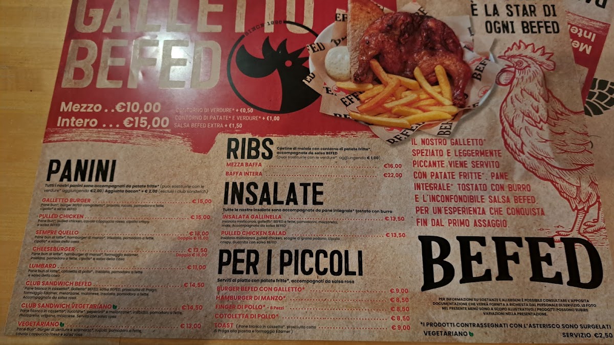 BEFeD Brew Pub LIGNANO Photo Menu 2